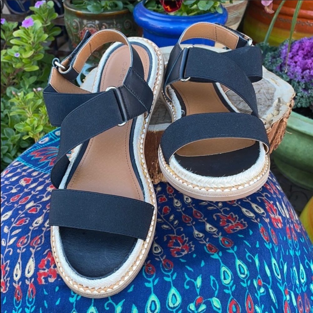 New Criss Cross Caslon Braided Detail Sandals Sz 7
